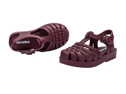 Image of mini melissa Possession Jelly Fisherman Sandal for Toddler and Kids | Iconic Fisherman Jelly Sandal for Toddlers & Girls, Adjustable Buckle, Waterproof, Bubblegum Scent, Play & Dress Shoes