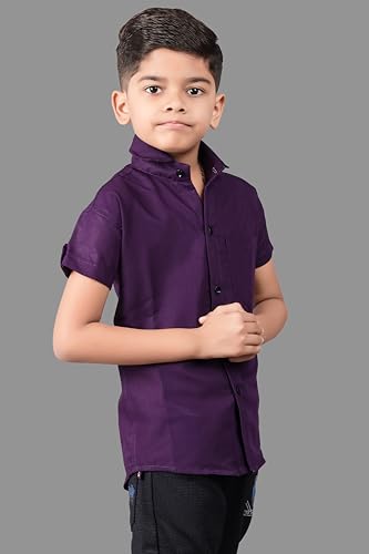 Image of Boy's Regular Fit Cotton Blend Shirts