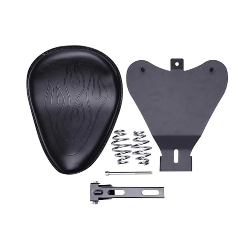 Asiento Motocicleta Solo de 3 Pulgadas con Soporte de Resorte Flame para Virago XV 1100 4