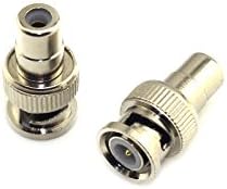 10 Pack Adaptador RCA Hembra a BNC Macho para Video CCTV miniatura 2