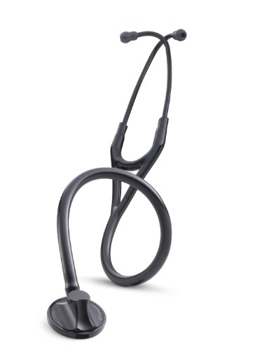 3M Littmann Master Cardiology Estetoscopio con Grabado Gratuito y Linterna Pupilar de Regalo (Black Edition)