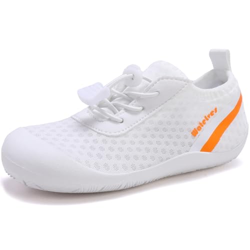 Image of WateLves Wide Toddler Water Shoes Kids Barefoot Athletic Sneakers Girls Boys Quick Dry Aqua Socks for Beach Hiking Swim Kayak Sport Accessories, Camping Essentials