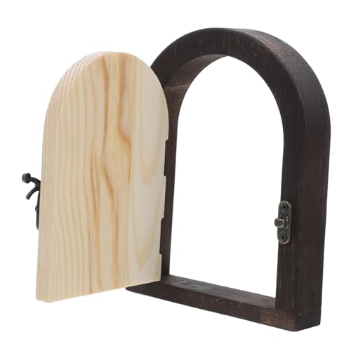 Placa de madera para interruptor de luz UKCOCO con protector de enchufes para pared 2