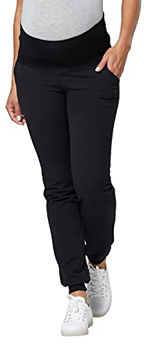 Chelsea Clark Premama Pantalones sobre Topetón Pantalones Largos (Negro, L) Cover