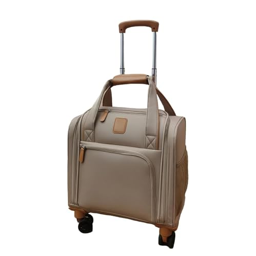 旅行バッグ レディース、boston bag、スーツケース 機内持ち込み、行李箱、小型キャリーケース、撥水 耐衝撃 、キャスター付き、ファスナー式 、luggage、軽量で持ち運びやすく、ボストンバッグ 旅行やビジネスにも 男女兼用 (カーキ)