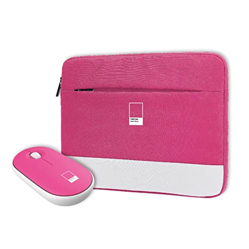 Celly Kit Sleeve 15,6 y Raton Wireless Rosa contra arañazos
