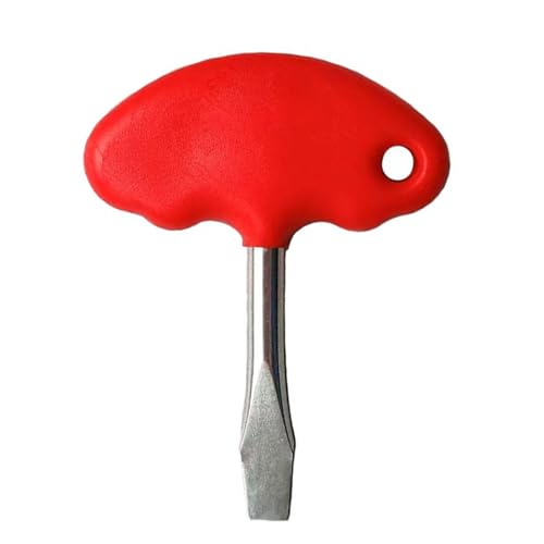 Destornillador de cabeza plana, destornillador de cabeza plana con mango en T, destornillador de bolsillo con mango en T | Herramienta de anillo DoorBell, controlador de tuerca multi-bit, reemplazo de