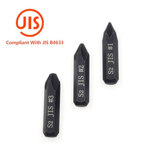 3Pcs JIS Impact Screwdriver Bits