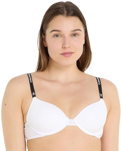Calvin Klein Damen Demi-Cups BH Lightly Lined Leicht gefüttert, Weiß...