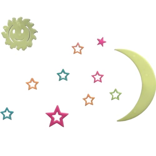 Stickers Moon and Stars para techo que brillan en la oscuridad miniatura 5