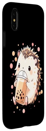 Hülle für iPhone X/XS Igel Boba Tea Bubble Tea Anime Kawaii