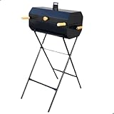 Churrasqueira Carvão a Bafo Pés Móvel Portátil com Grelha Vulkania Nossa Kasa
