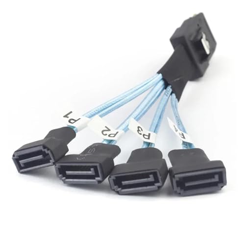 Cable S-AS SFF-8087 a 4x SATA Macho 30 cm miniatura 2