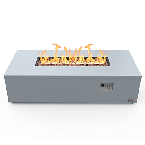 Onlyfire Premium 60” Outdoor Fire Pit Table with Lava Rocks&