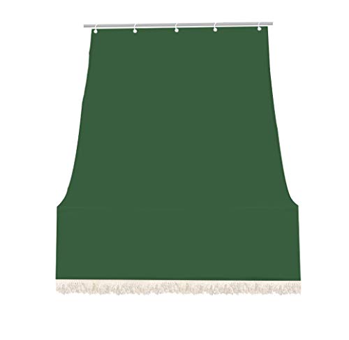 IlGruppone Tenda da sole tessuto resistente per balcone con anelli lavabile a caduta - Verde - 140x250 cm