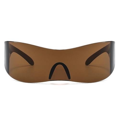 helena 80s Futuristic Cyclops Cyber Visor Sunglasses Men Women Punk Style Cosplay Visor Glasses Y2K Alien Mono sunglasses