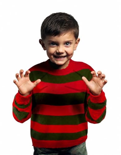JPXH Boy Devil Sweater - Horror Halloween from Red Horror Movie Costume-M
