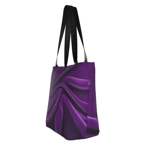 Purple velvet 03 Print Comfortable Shoulder Bag Summer HandbagTravel Beach Work Daily Use Versatile Carry4