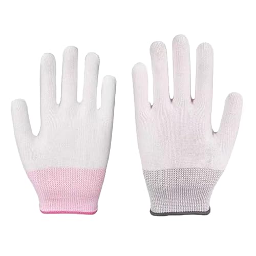 Fadbudss 2 Stück Hitzebeständige Handschuhe, Professionelles Haarglätter Zubehör für Haarstyling Lockenstäbe und Glätteisen, Ofenhandschuhe Grillhandschuhe zum Kochen Backen Topfhalten Smoker Grillen