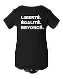 superhotapparel Music World Tour Renaissance Liberte Egalite Beyonce Baby Bodysuit (Black, 6M)