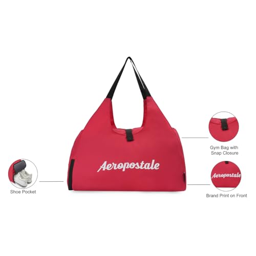 Image of Aeropostale Unisex Polyester 21L Gymbag Duffle - Red (Mayfield)