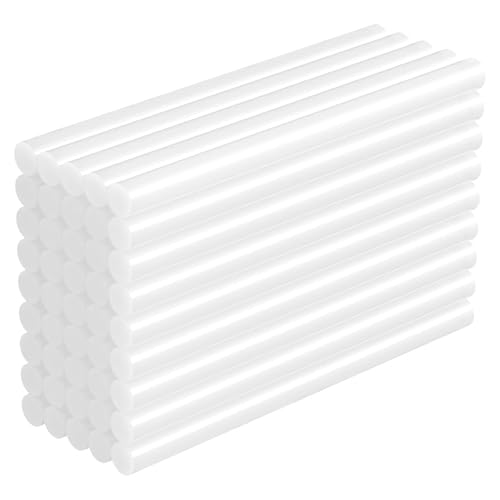 Ravytha 45 piezas Pegamento Termofusible, Barras de Pegamento Caliente Transparente para Pistola de Pegamento Caliente, barras de silicona para Bricolaje, Sellado y Fijación