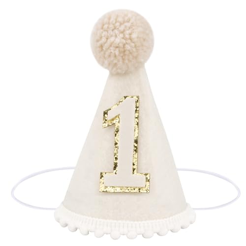 Vovii First Birthday Hat - Boy or Girl - One Year Old Birthday Crown for Party Decorations & Photo Props