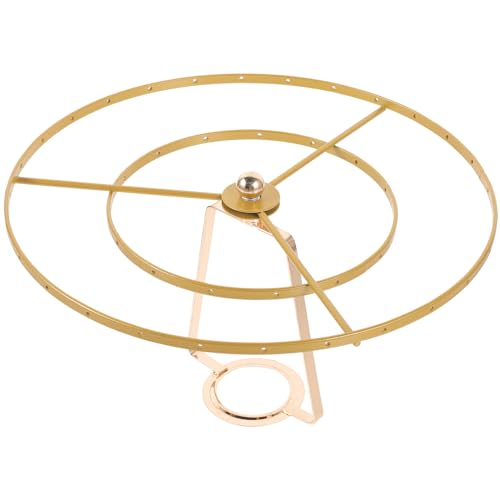 Happyyami 風鈴吊灯用メタルリングサポート付き卓上ランプシェードフレーム 耐錆性金属製 丈夫で安定した入り レトロから現代風まで対応