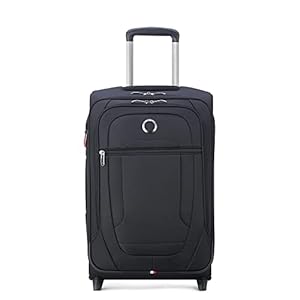 DELSEY PARIS Helium DLX Softside Expandable Luggage with 2 Wheels, Black, Carry on 21 Inch, Black, Carry on 21 Inch, Helium DLX Softside Expandable Luggage with 2 Wheels
