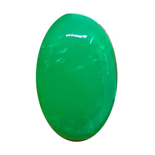 Chrysoprase naturelle de forme ovale cabochon 20 x 12 mm pour haute joaillerie