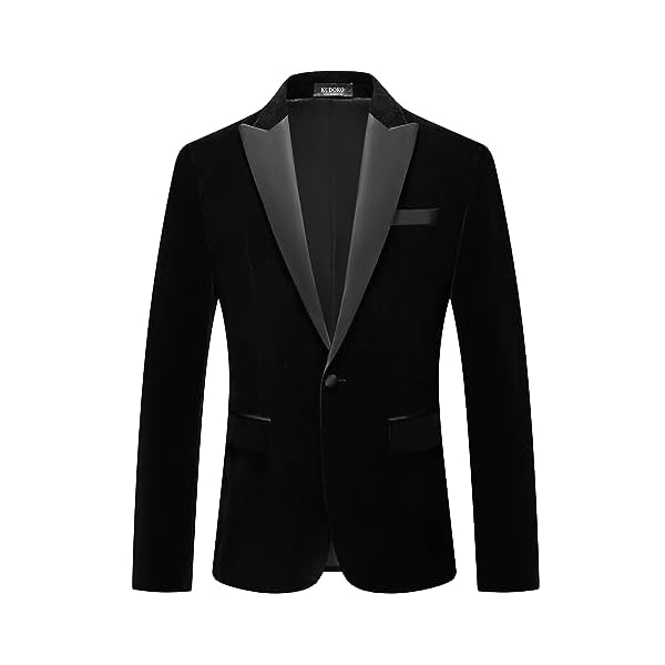Mens Velvet Suits 2 Piece Slim Fit for Men Tuxedo Blazer Peaked Lapel One Button Wedding Dinner Jacket & Pants Suits
