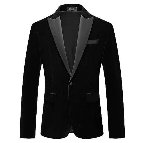 Mens Velvet Suits 2 Piece Slim Fit for Men Tuxedo Blazer Peaked Lapel One Button Wedding Dinner Jacket & Pants Suits2