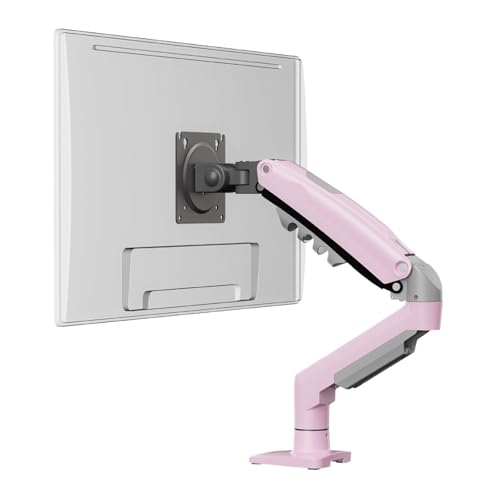 Support moniteur F80 rose contre la fatigue cervicale avec bras télescopique
