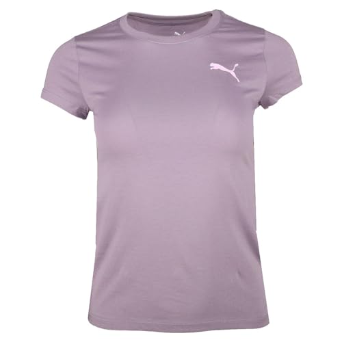 PUMA Kids Girls Core Pack Ctn Jersey Ss Graphic Tee- YTH Casual - Purple