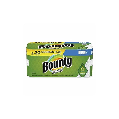 Image of Bounty Select-A-Size Paper Towels, White, 8 Double Plus Rolls = 20 Regular Rolls