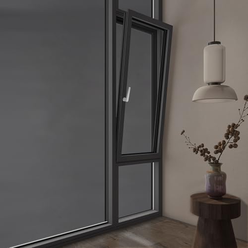 Vinilo para ventana opaco negro privacidad 100x30 cm miniatura 5