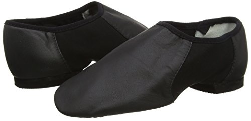 Image of Bloch Girls Neo-Flex Leather Neoprene Slip-On Jazz Dance Shoes, EVA Outsole