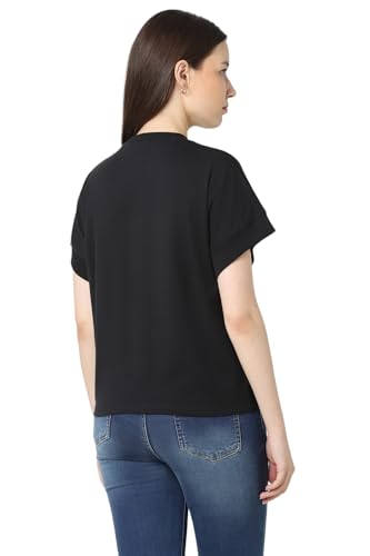 Image of Van Heusen Women's Cotton Regular Fit Half Sleeve Crew Neck Casual Regular Comfort Fit T-Shirt