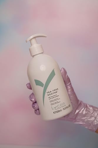 Lycon Tea Tree Soothe, Salon-Quality Post Wax Body Moisturizer with Tea Tree Oil, Rose and Chamomile, 16.9 oz