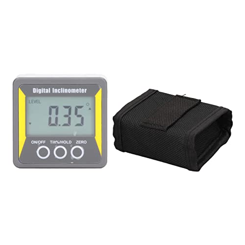 Inclinómetro Pantalla Digital Indicador de Nivel de Inclinómetro Apagado Automático Herramienta de Indicador de Buscador de ángulo de Nivel Magnético Cover