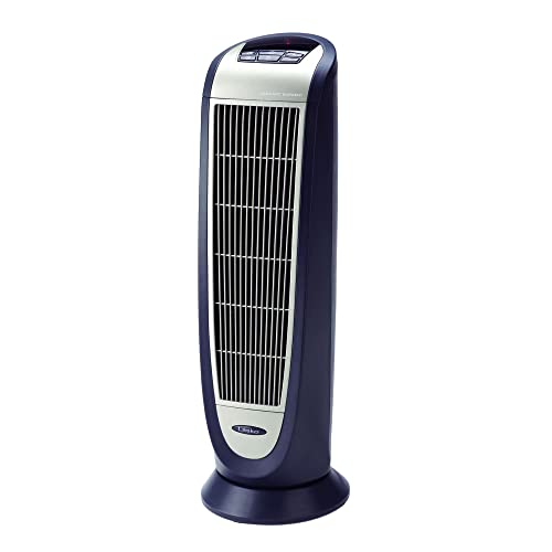 Lasko 5160 Portable Electric 1500 Watt Room Oscillating Ceramic Tower Space Heater W/Remote, Adjustable Thermostat, Digital Controls, & Timer, 3 Pack #TOP1