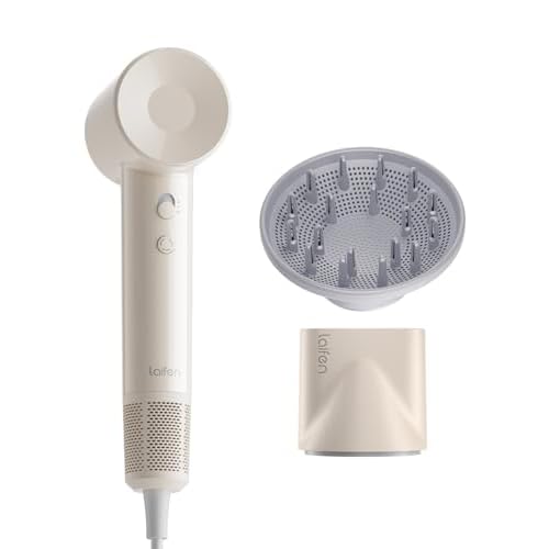 Laifen SE Lite Hair Dryer, Negative Ionic Blow Dryer with 100,000 RPM Brushless Motor for Fast Drying, High-Speed Low Noise Thermo-Control Hair Dryer