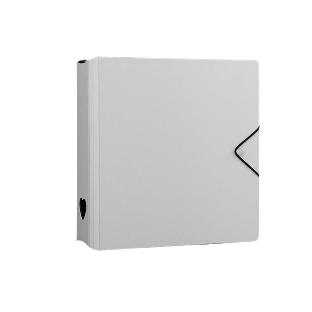 A5 Album Photocard Binder 3Inch Interstitial Card Storage Book Stationery(White)