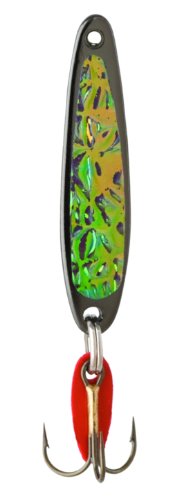 Bay De Noc 2 1-Inch Swedish Pimple Jig, 1/10-Ounce, Crushed Ice/Black Ice