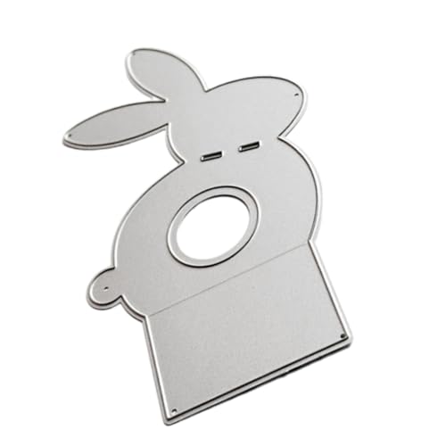 MISUVRSE Plantillas de corte de metal para repujar, corte de conejos, plantillas para álbumes de recortes, tarjetas de álbum, decoraciones de fotos, corte de conejos orientales, muriendo