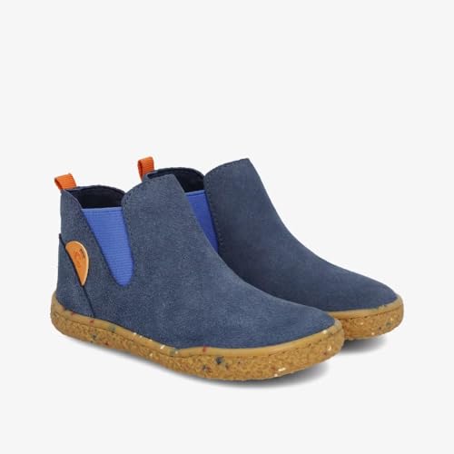 GROUNDIES Kids Lund Barefoot Chelsea Boot – Wide Toe Box, TrueSense Flexible Sole, Suede Upper4