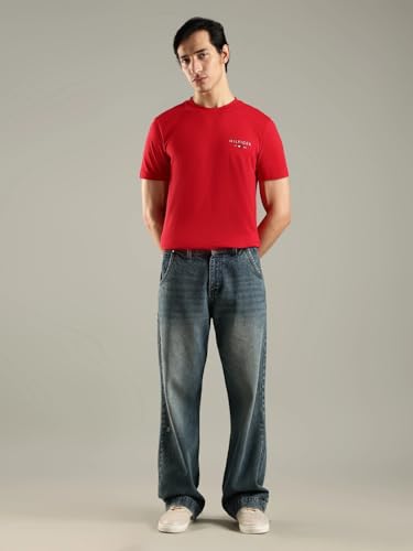 Image of Solid Regular Fit Cotton T-Shirt