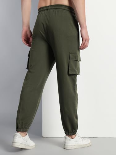 Image of Q - RIOUS Men Cargo || Men Cargo Pants || Men Cargo Pants Cotton || Cargos for Men, Black, 28