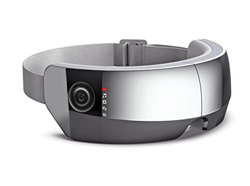 Eye Massager for Sleep with Heat, RENPHO True View Eye Massage Mask Migraines, 5 Modes Rechargeable Heated Temple Massager for Eye Relaxation, Improve Eye Circulation, Reduce Dry Eyes, Delay Eye Aging