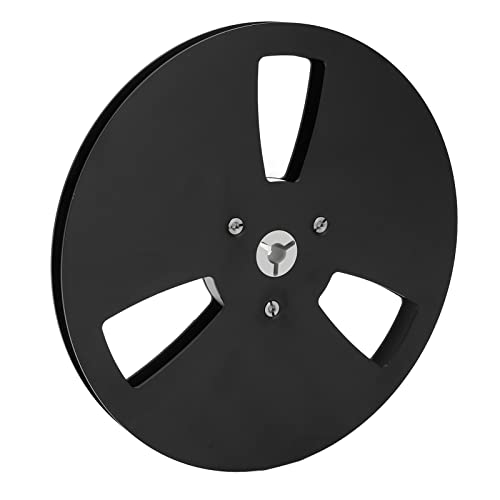 Pickup Reel, Universal 1/4 7 Inch Empty Tape Reel Black Low Noise for Nab for Reel to Reel Tape Players